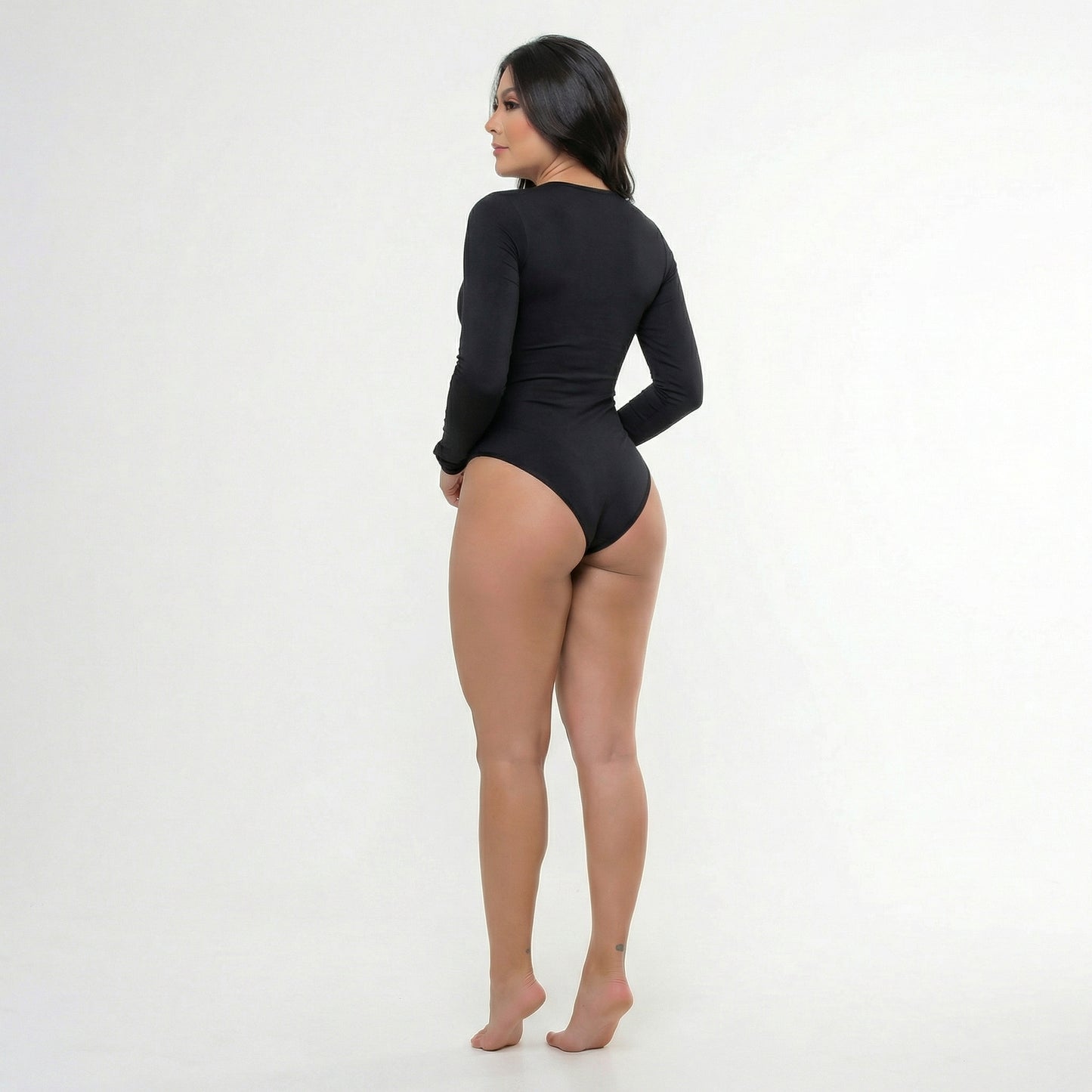 Body Manga Larga - Efecto Reloj De Arena