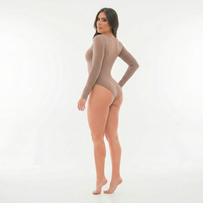 Body Manga Larga - Efecto Reloj De Arena