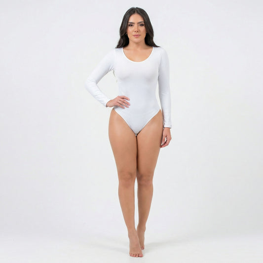 Body Manga Larga - Efecto Reloj De Arena
